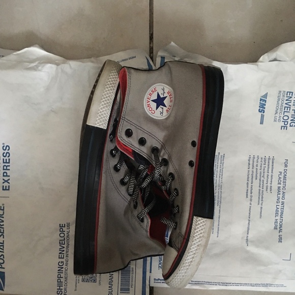 Men’s Converse All-Star high tops gray Sneakers Shoes size 12 - Picture 1 of 16